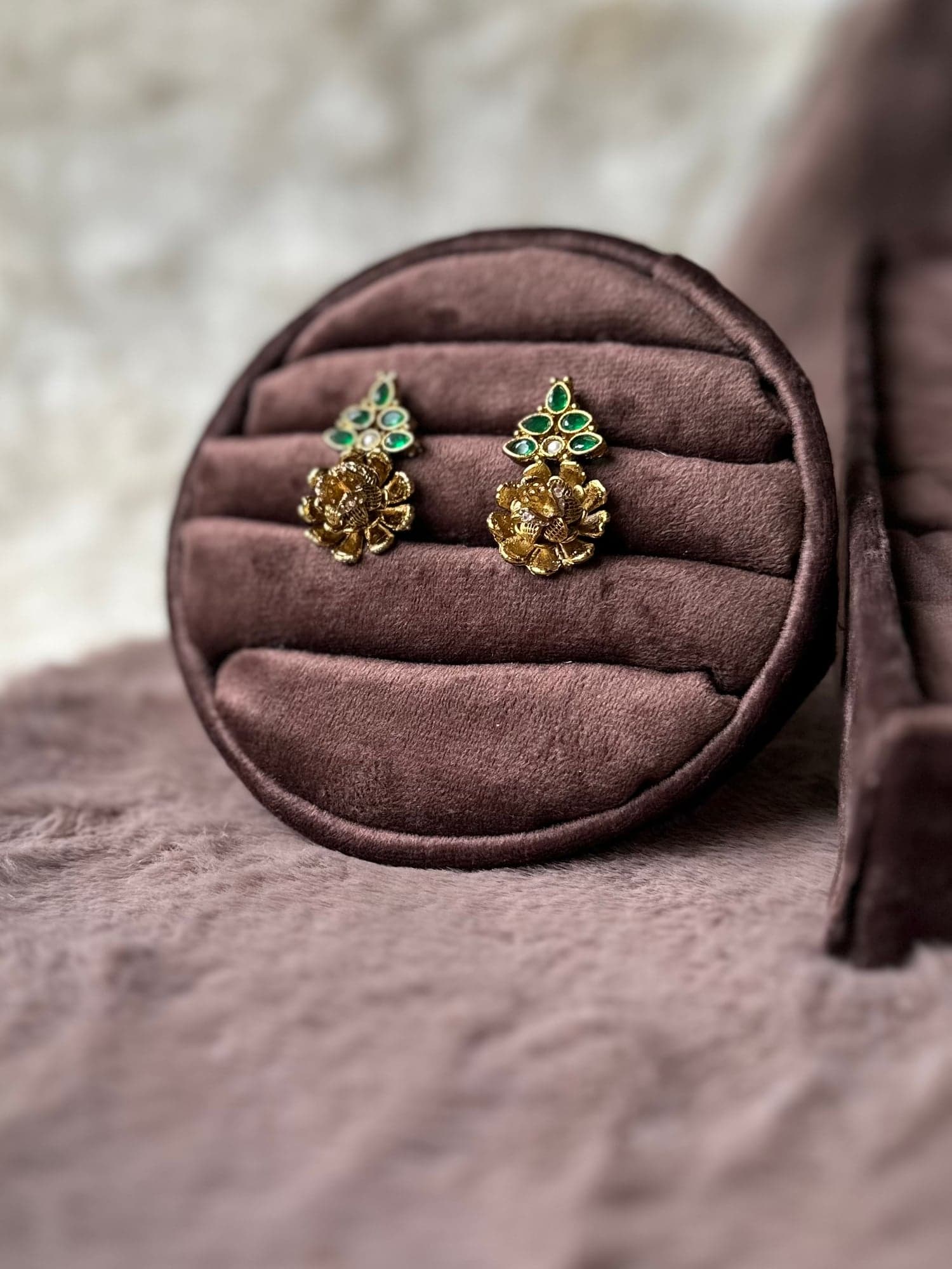 Sabz kundan 3D flower