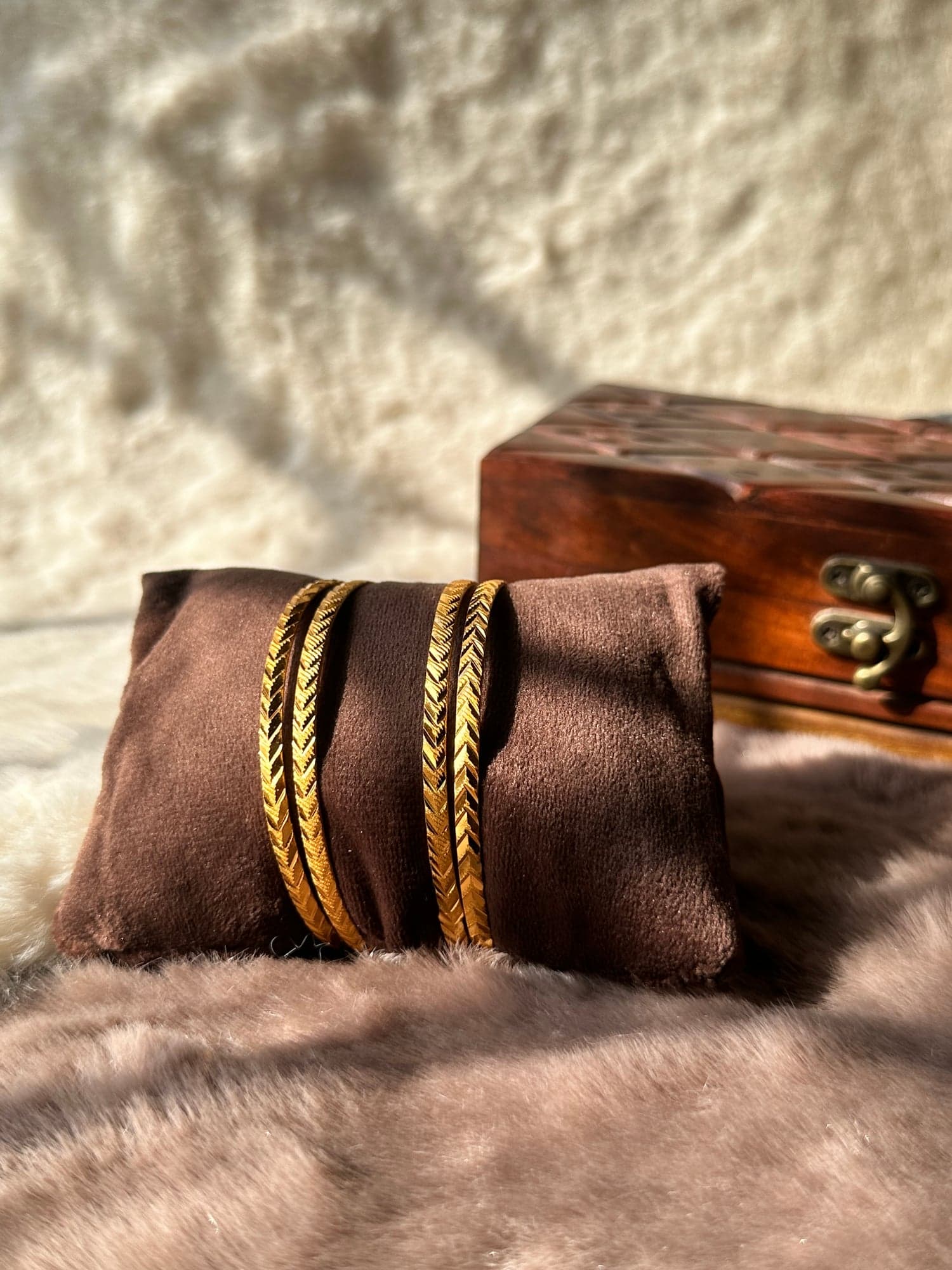 Shamla Chevron Stackable Bangle